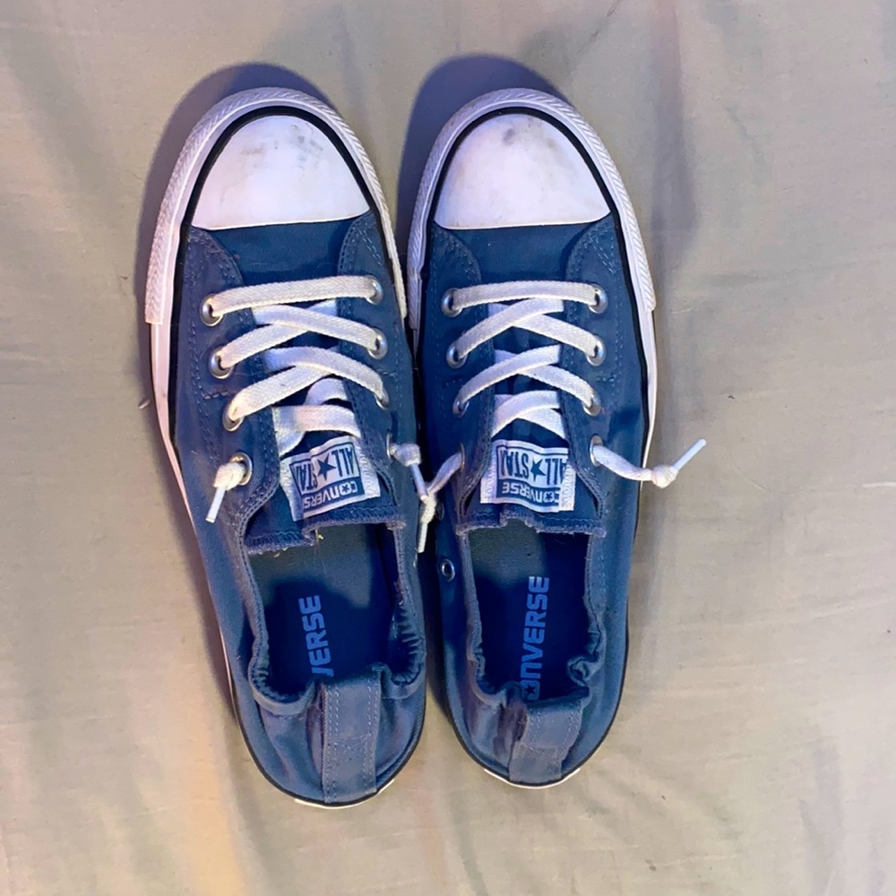 converse faded blue size 8